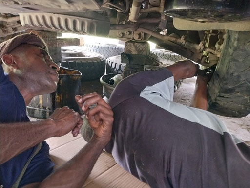 Working on vehicles to help rehabilitation